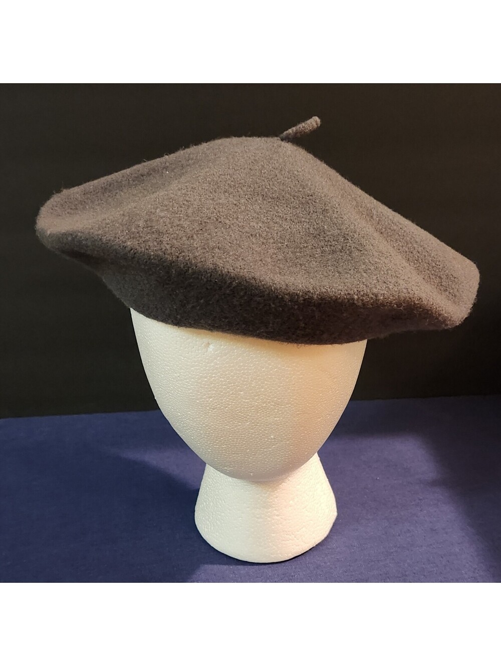 Parkhurst Gray Wool Beret Hat Women's 100% Wool Made in Canada Stylish Classic